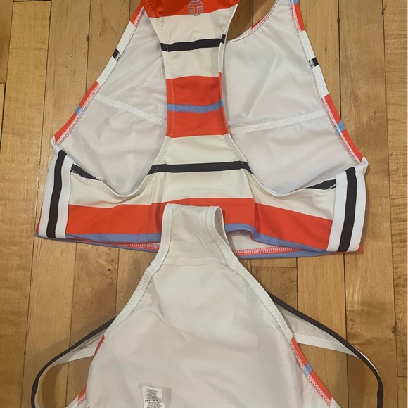 Tory Sport/Tory Burch High Neck Striped Bikini - Size S - EUC/Like New! - Picture 5 of 7